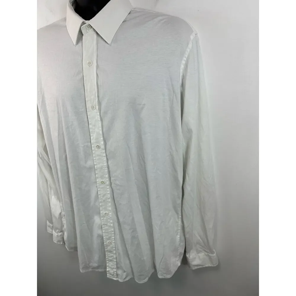 Buttercloth Performance Dress Shirt Longsleeve Mens Size XL Tall Fit White - Picture 11 of 12